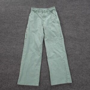 Guess Jeans Womens 29x29 Green Relaxed Wide Carpenter Anna‎ Nicole Smith Capsule